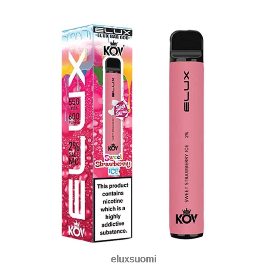 Elux Bar makea mansikkajää sweet sarjan kertakäyttöinen vape ZBJ4RR110|Elux Vape Review