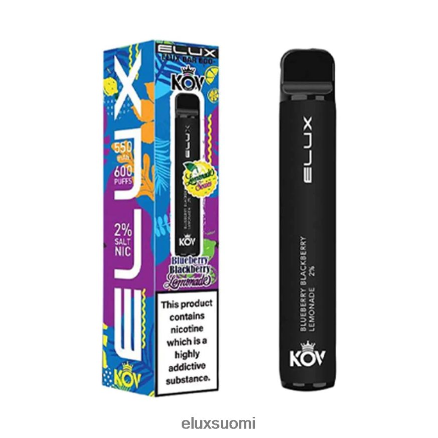 Elux Bar mustikka karhunvatukka limonadi limonadisarjan kertakäyttöinen vape ZBJ4RR105|Elux Wholesale Suomi