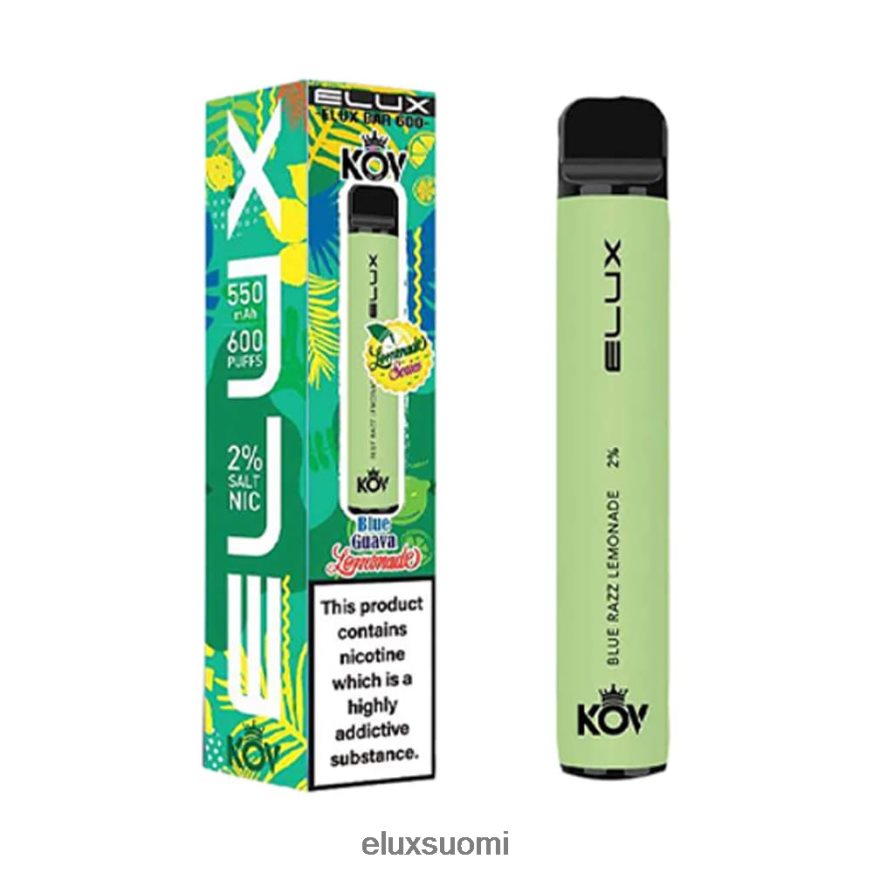 Elux Bar sininen razz-limonadi limonadisarjan kertakäyttöinen vape ZBJ4RR9|Elux Helsinki