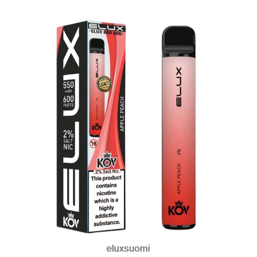 Elux Bar omena persikka Legacy-sarjan kertakäyttöinen vape ZBJ4RR103|Elux Flavours