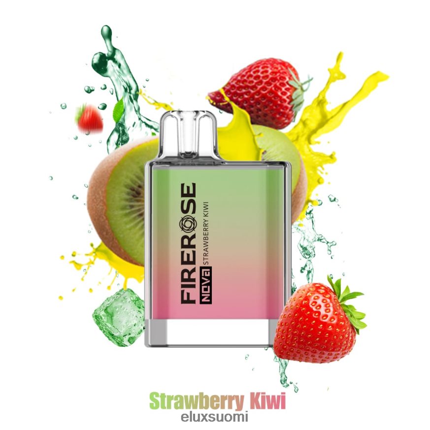 Elux Firerose Nova mansikka kiivi 600 hengitystä kertakäyttöinen vape ZBJ4RR25|Elux Vape Juice